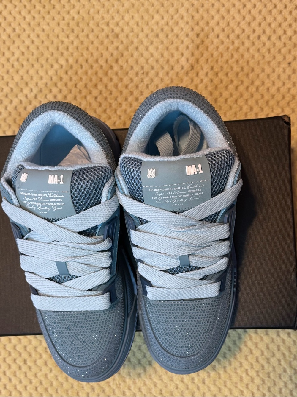 Men’s Casual Skate Sneakers in Dusty Blue